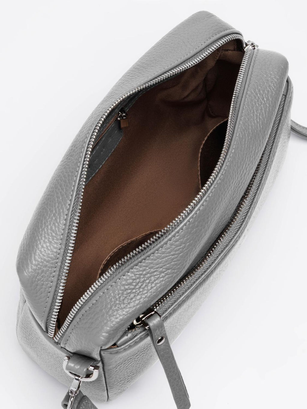 Женская кожаная сумка Richet 3176LN 830 Серый