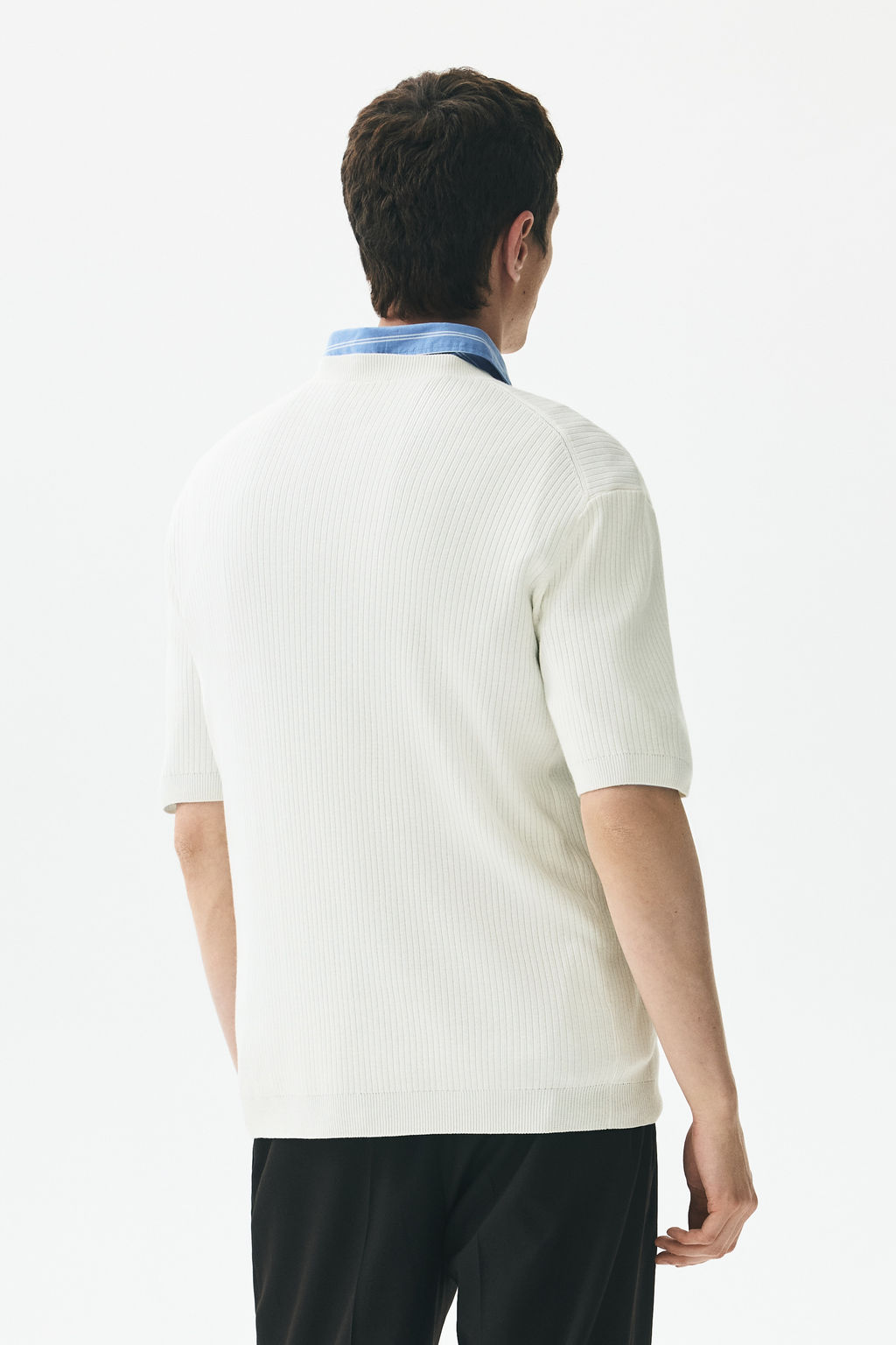 Camiseta en punto acanalado Slim Fit - H&m фото 3