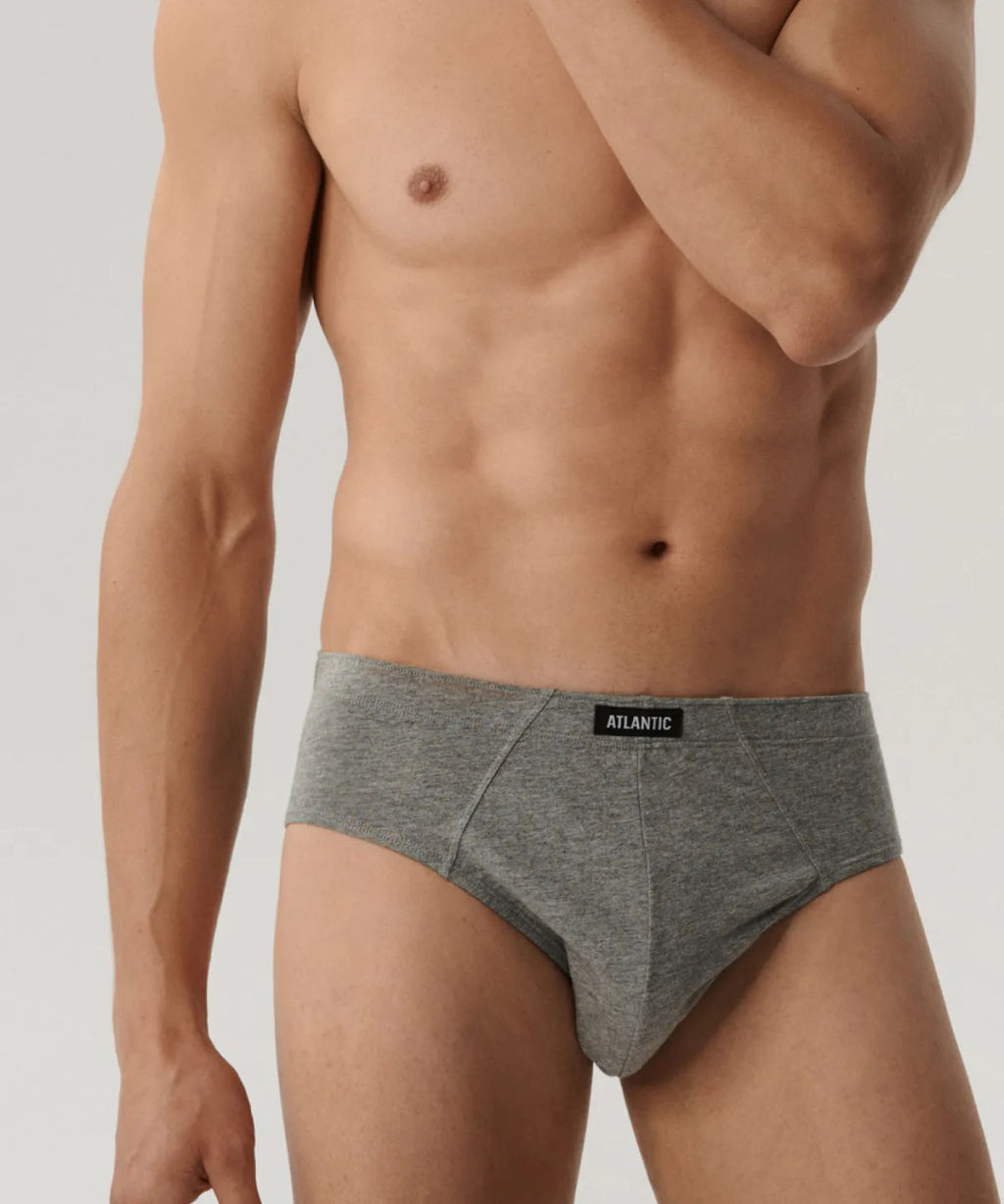 ATLANTIC 3BMP-006 Трусы классика Basic - набор 3 шт. микс  фото 6