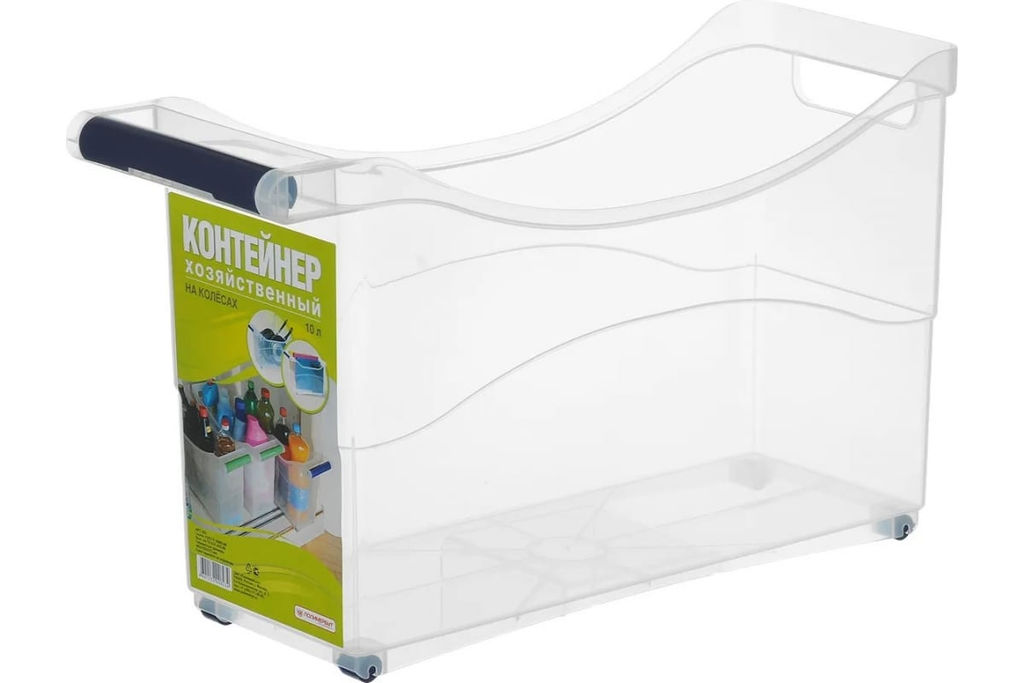 Контейнер хозяйственный универс. на колесах 10л арт. С823,С82310