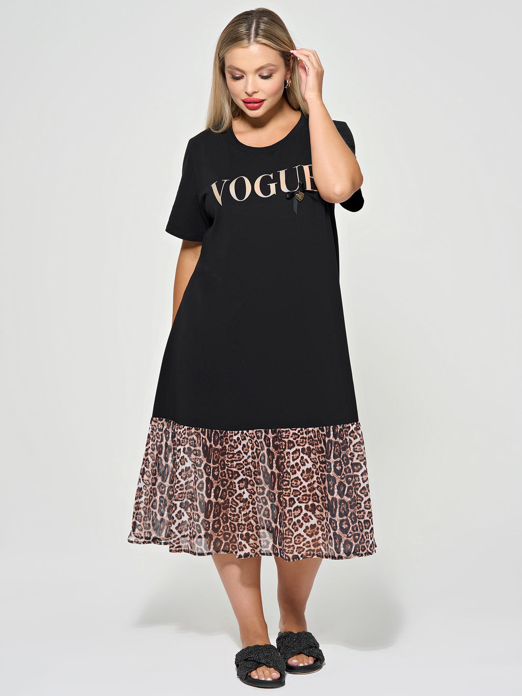 Платье 0387-1с глубокий черный - Dora фото 32