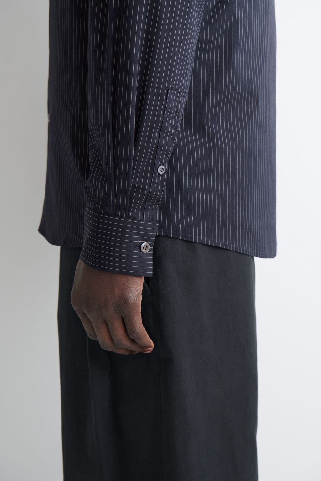 CAMISA SASTRE DE POPELINA DE ALGOD?N SLIM FIT - H&m фото 4