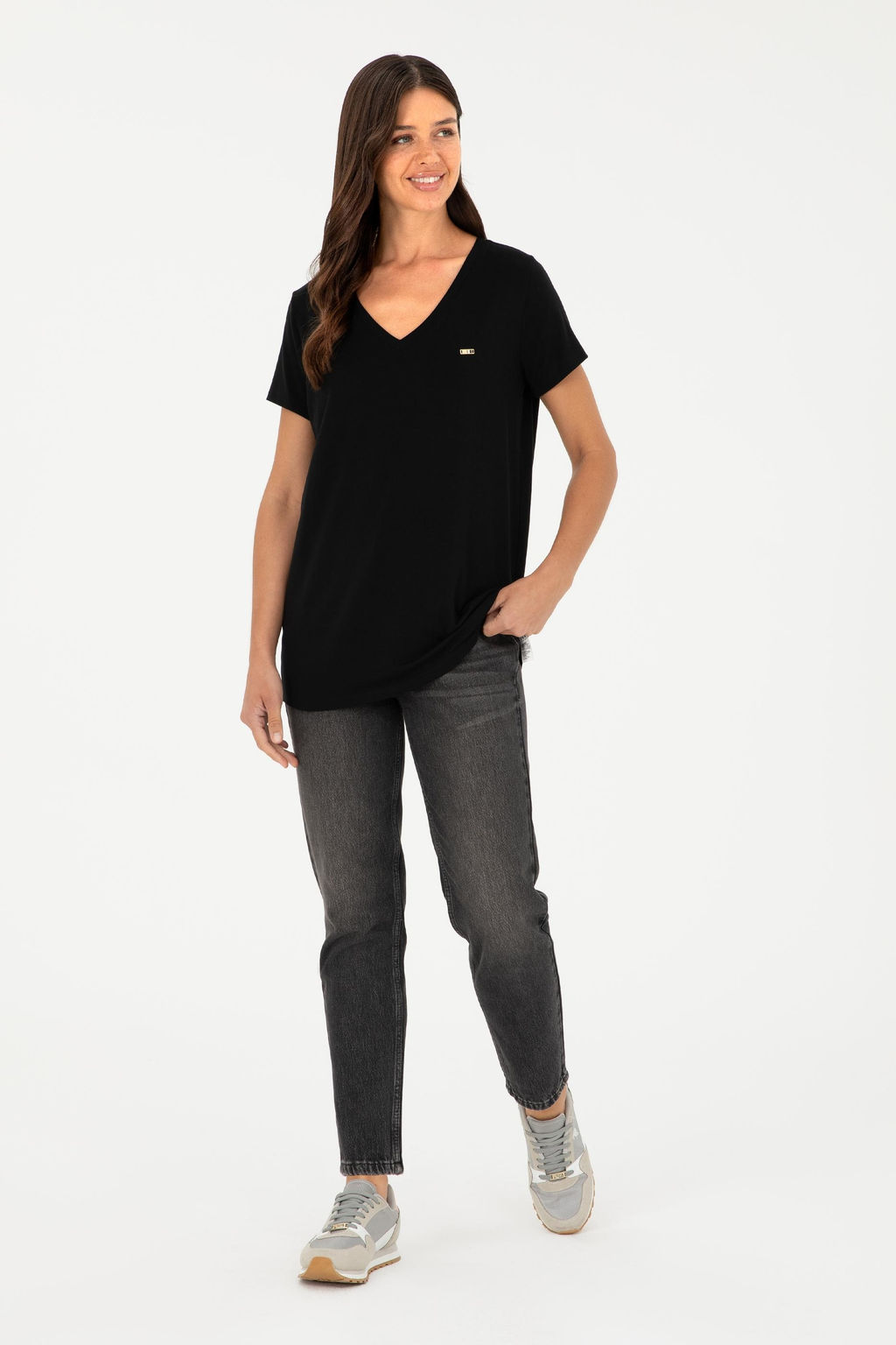 Kad_n Siyah Basic Ti__rt Sepette S_rpriz _ndirim - U.s. polo assn фото 4