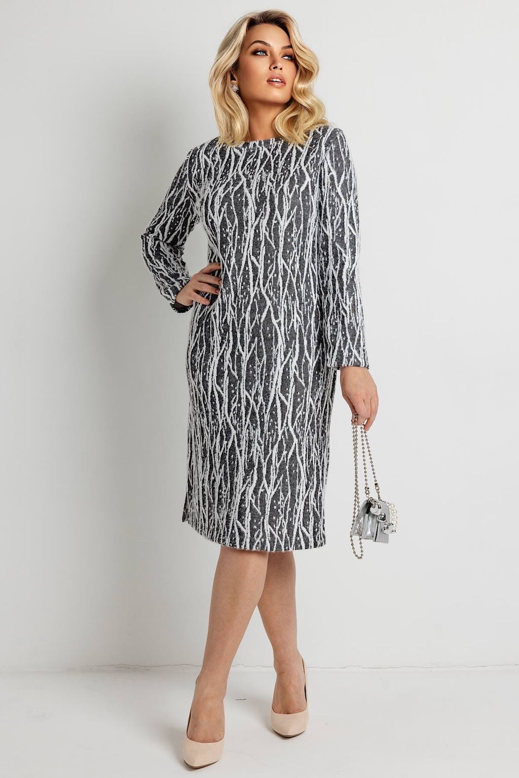 Платье женское 6090/04/Черно-белый - Rise фото 2
