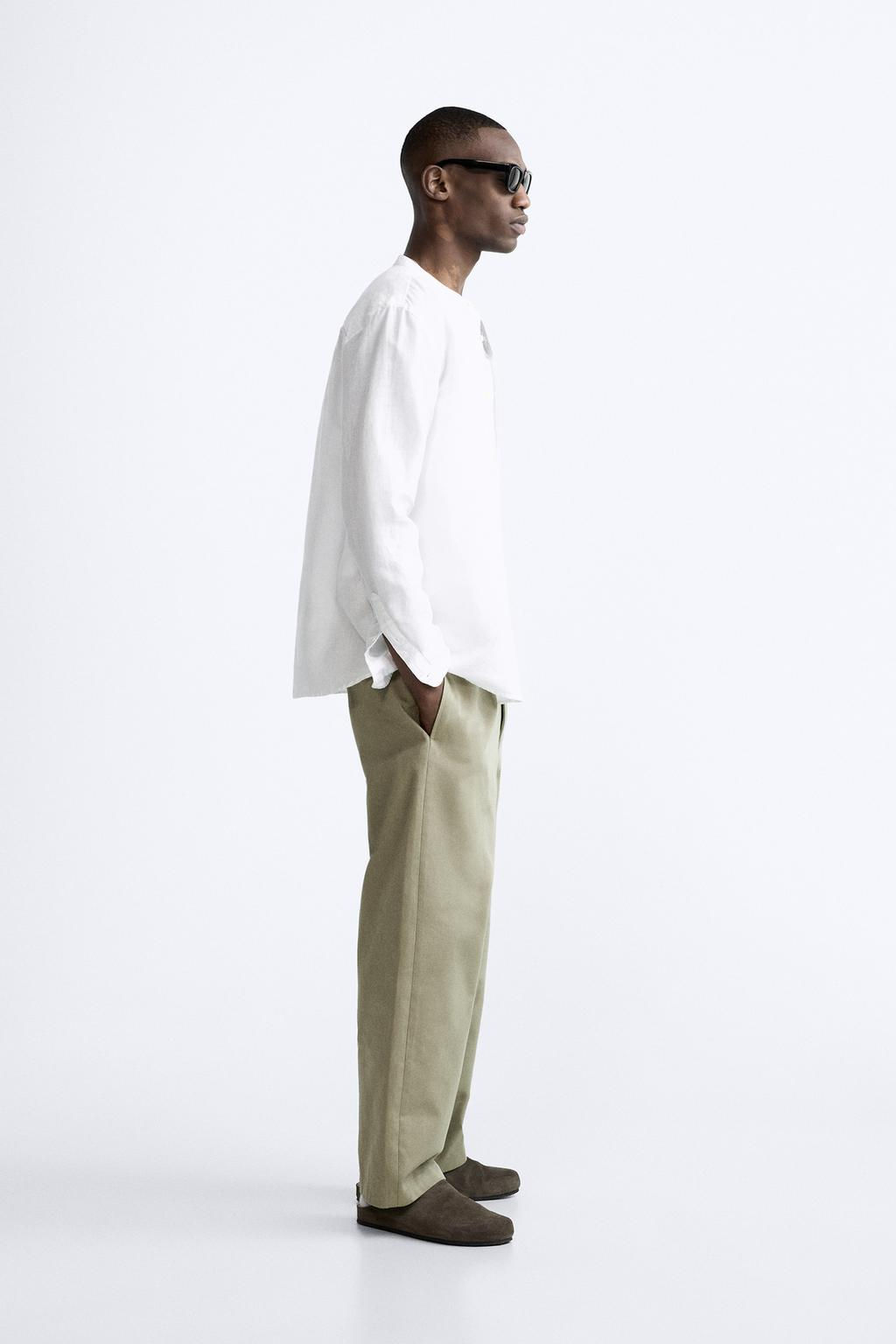 PAMUKLU KETEN GOMLEK - Zara фото 43