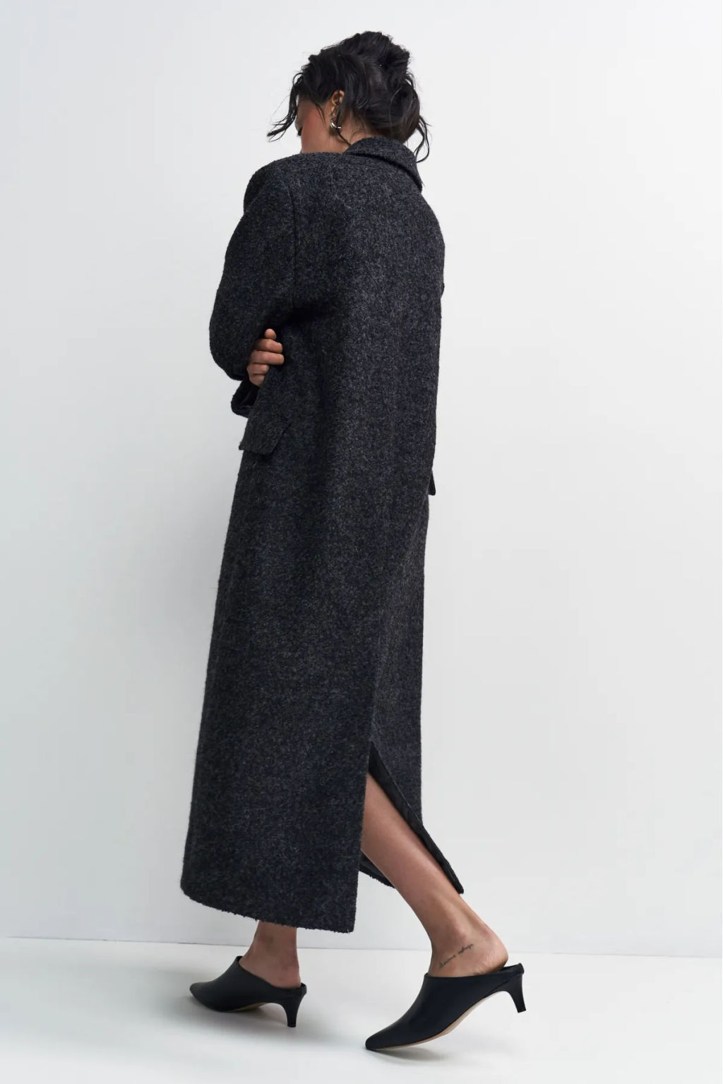 Пальто-макси Черный - Erist store фото 7