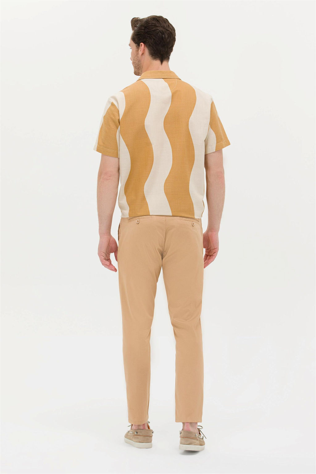 Мужские холщовые брюки цвета верблюжьей шерсти - U.s. polo assn фото 11