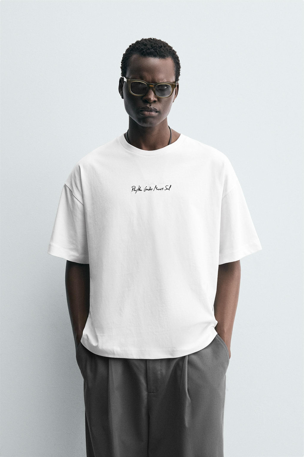 EMBROIDERED SLOGAN T-SHIRT - Zara фото 2