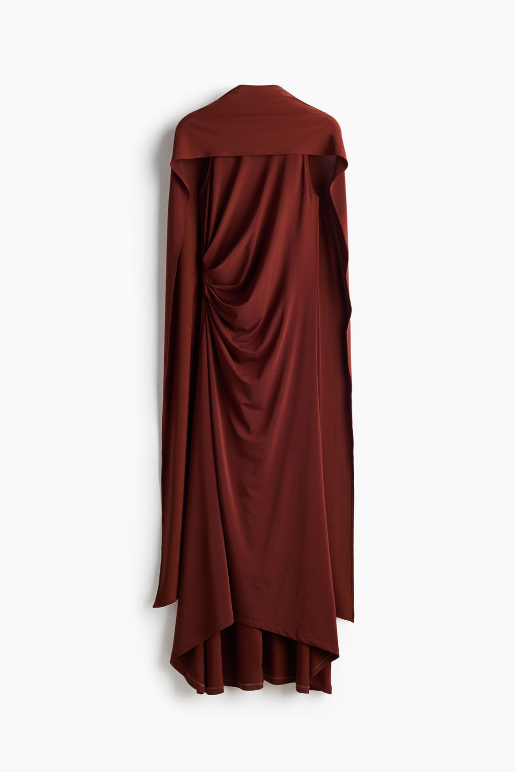 Vestido drapeado con detalle efecto pa?uelo