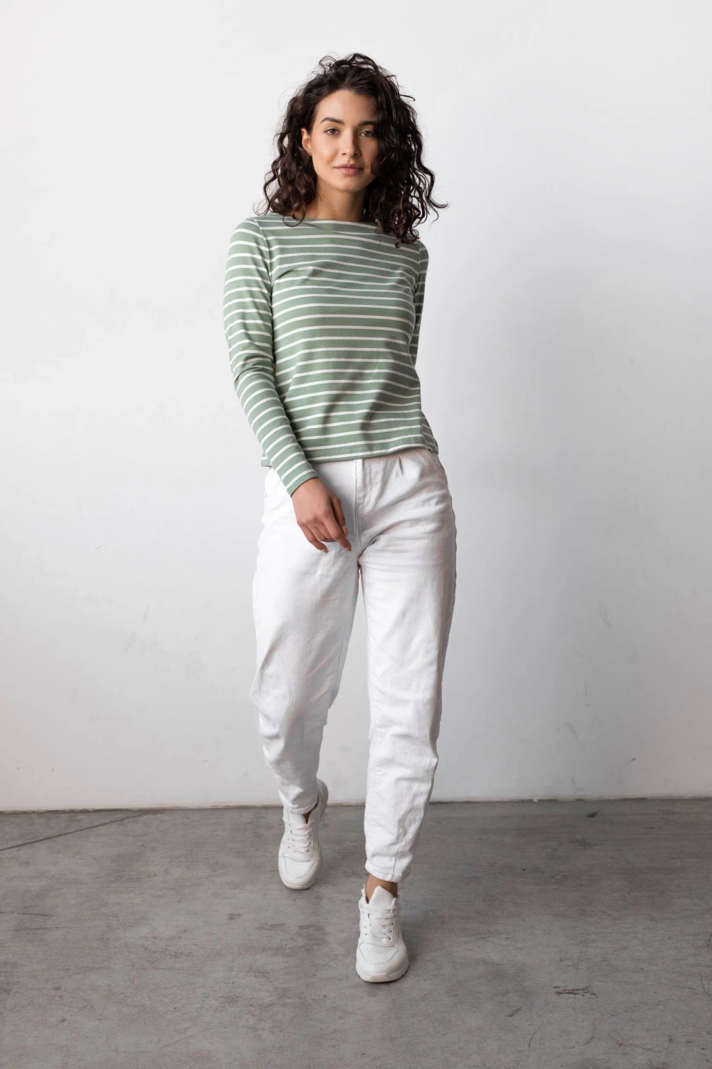 Лонгслив ДЖ 375п-6 Зеленый / экрю - T.C.T фото 3