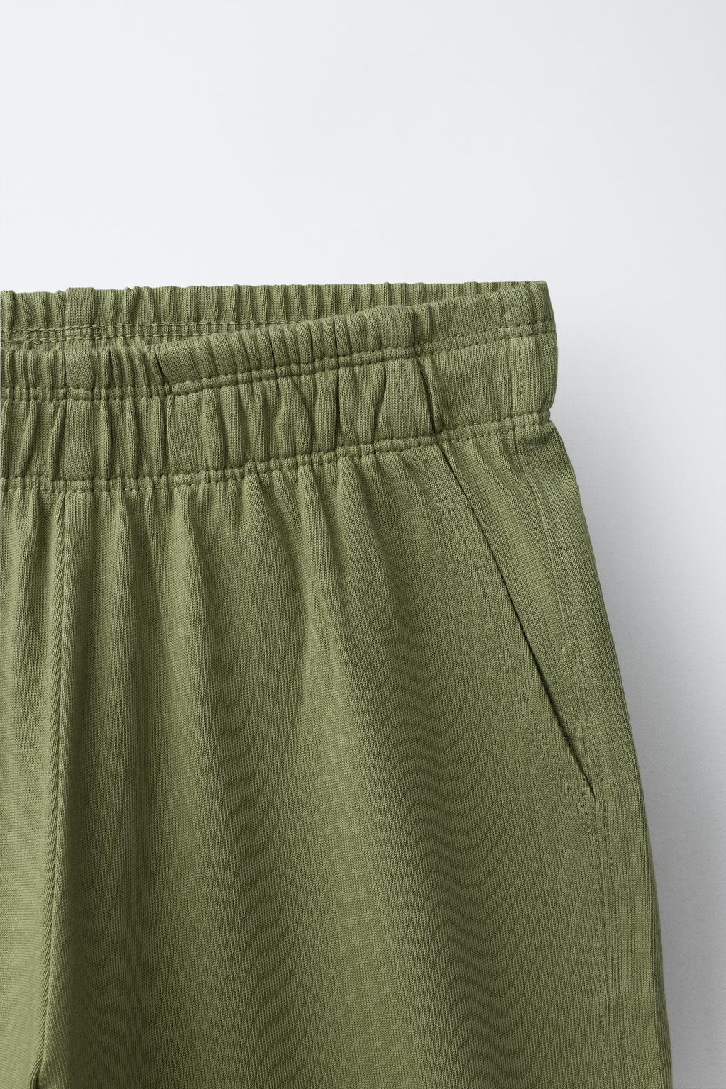 PANTAL?N FELPA HEAVY JERSEY WIDE LEG / Khaki - Zara фото 3