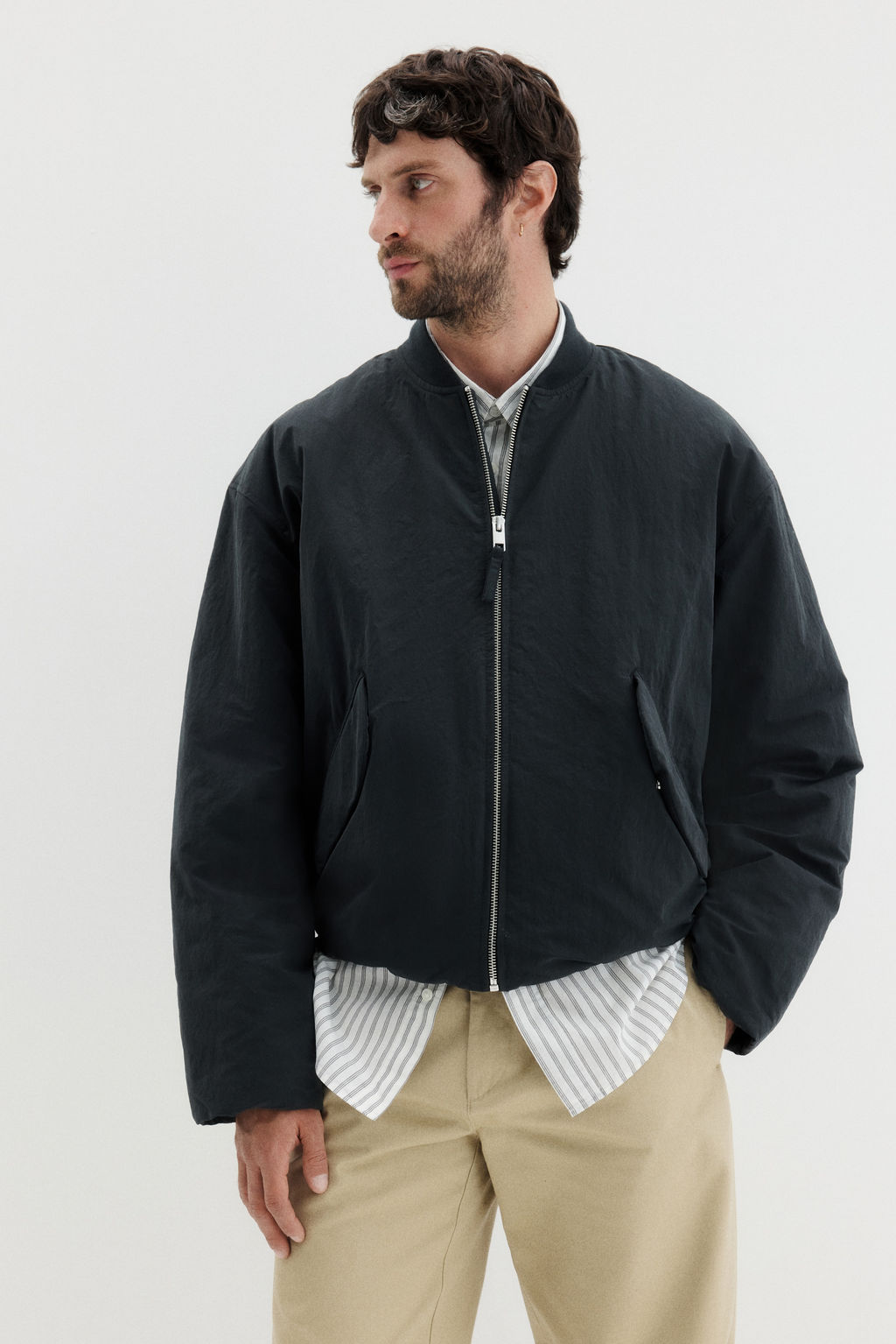 Cazadora bomber de nailon Loose Fit - H&m фото 2