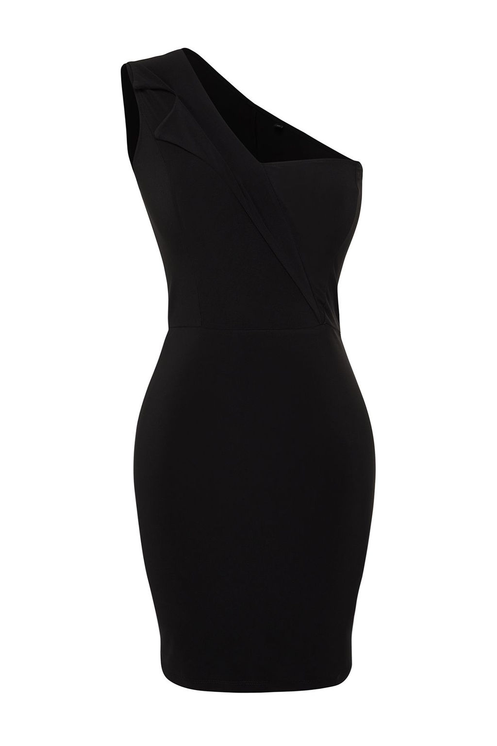 Siyah Yaka Detayl? Orme K?sa S?k Abiye Elbise TPRSS24EL00216 - Trendyolmilla фото 7