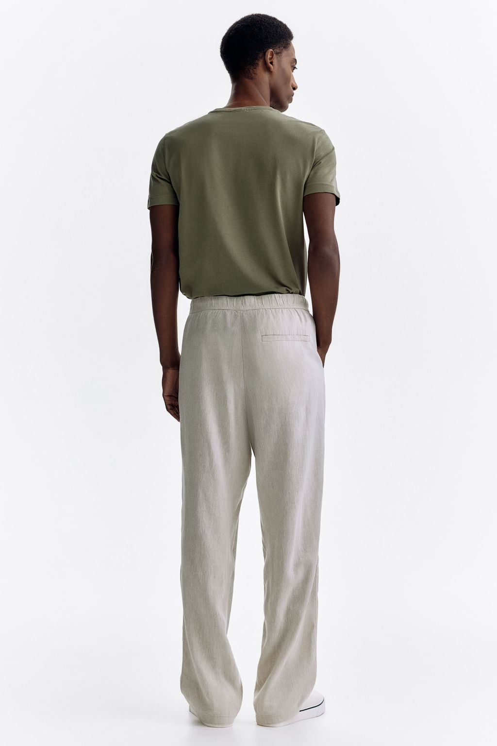 Pantal?n en mezcla de lino Relaxed Fit - H&m фото 10