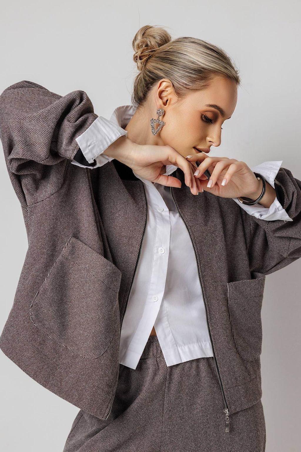 Жакет женский 4473/02/Коричневый