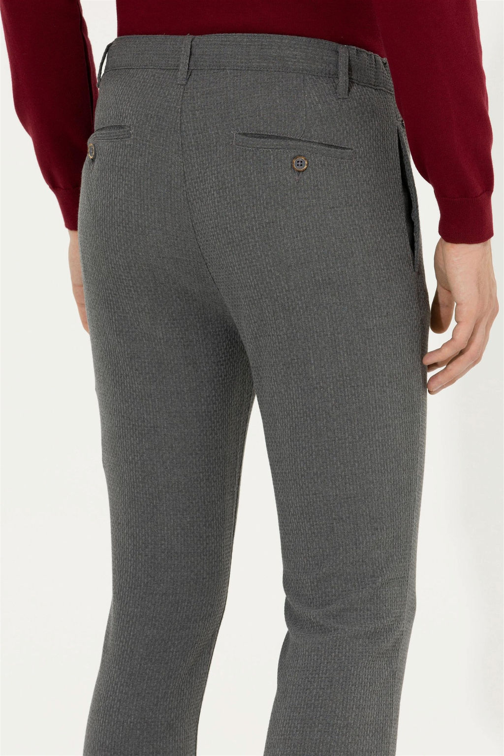 Мужские серые брюки из плотной ткани Неожиданная скидка в корзине - U.s. polo assn фото 7