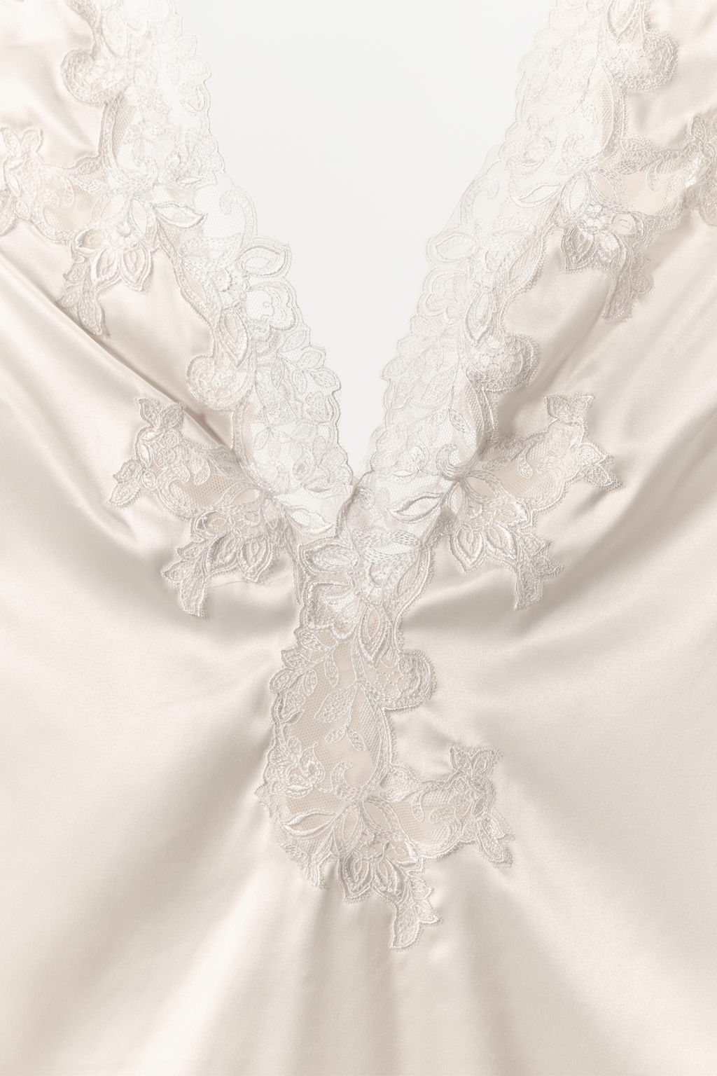 BODY SATINADO ENCAJE ZW COLLECTION / Blanco roto - Zara фото 5