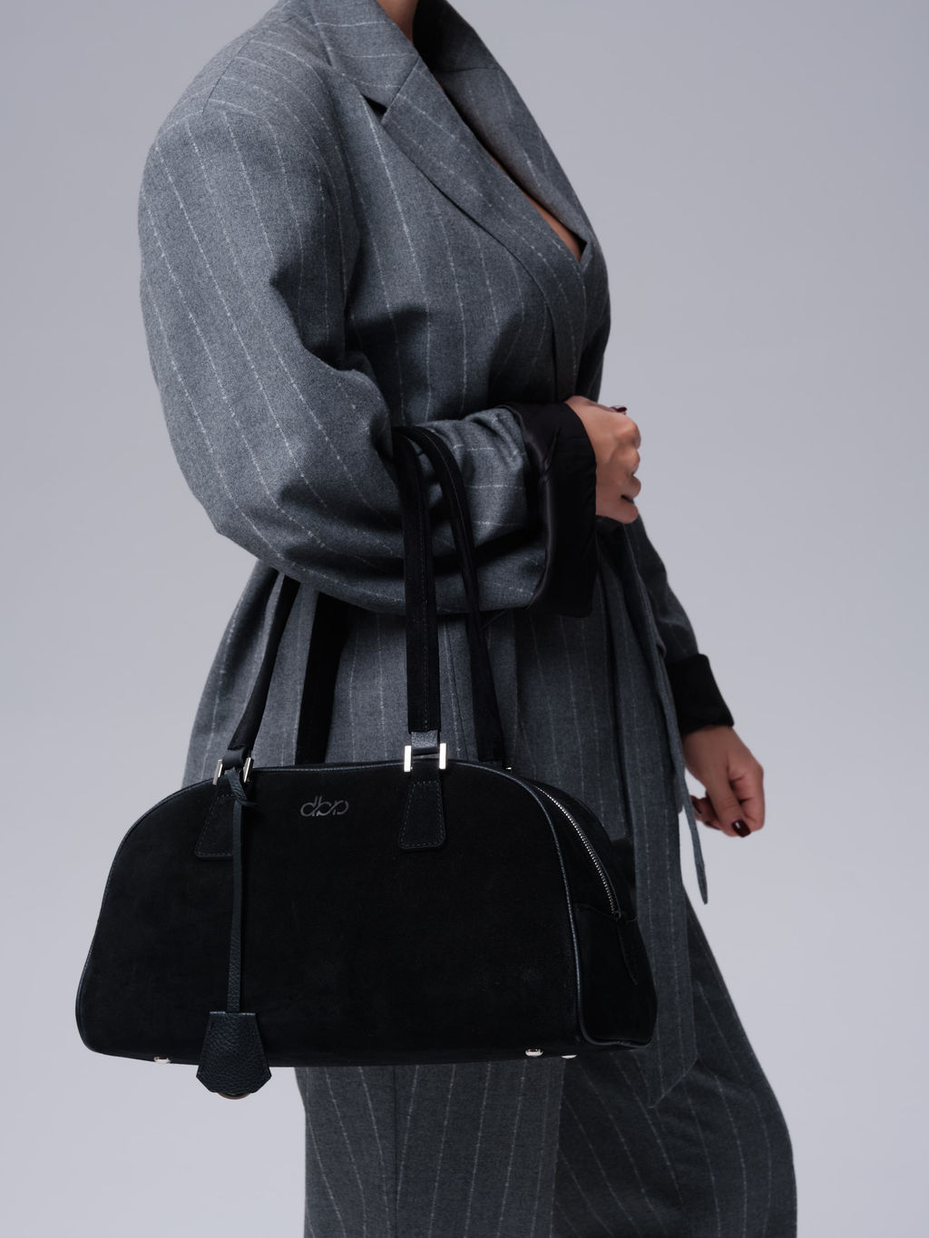 Замшевая сумка Charlotte DBR 31358 черный фото 5