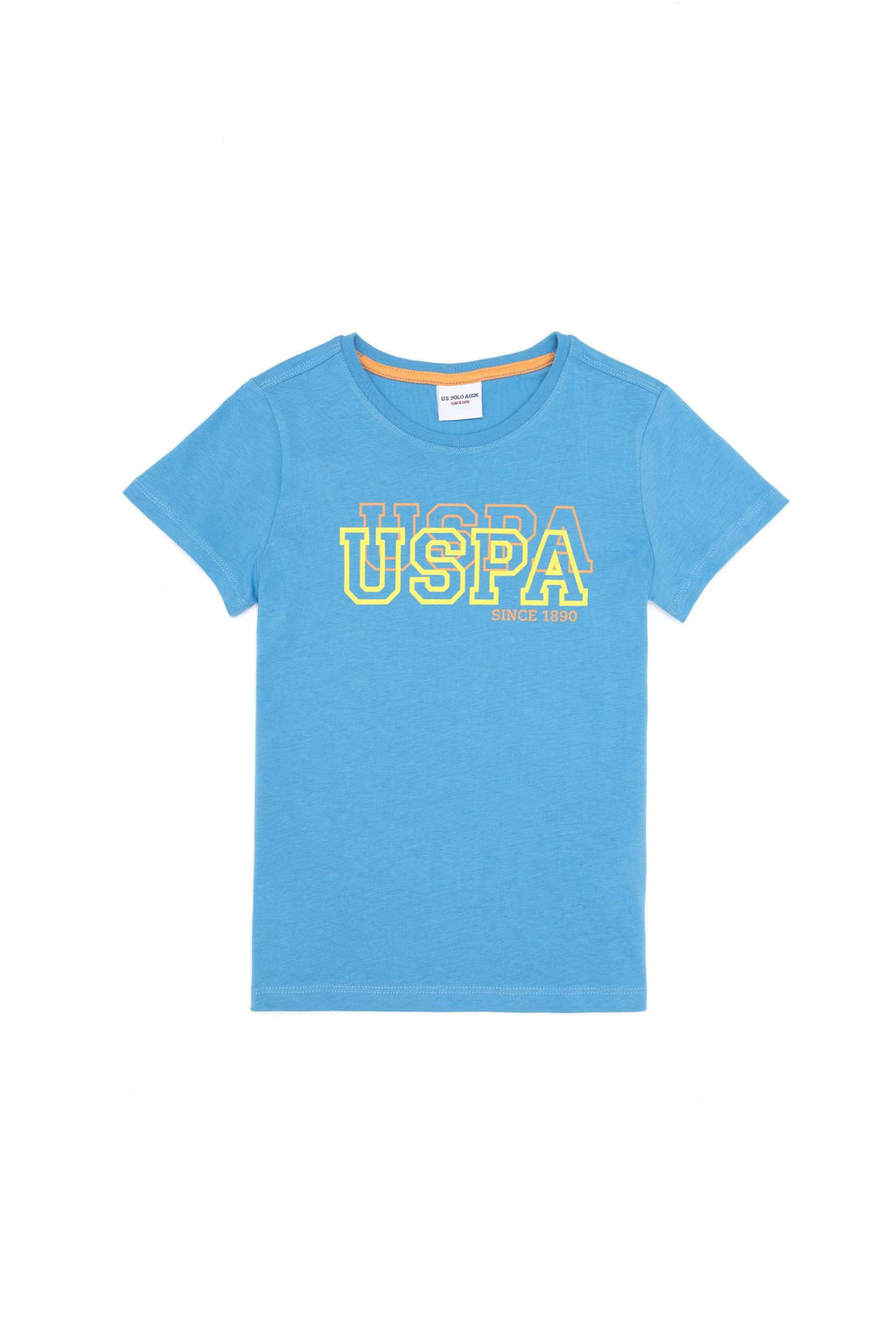 Детская бирюзовая футболка с круглым вырезом Неожиданная скидка в корзине - U.s. polo assn фото 3