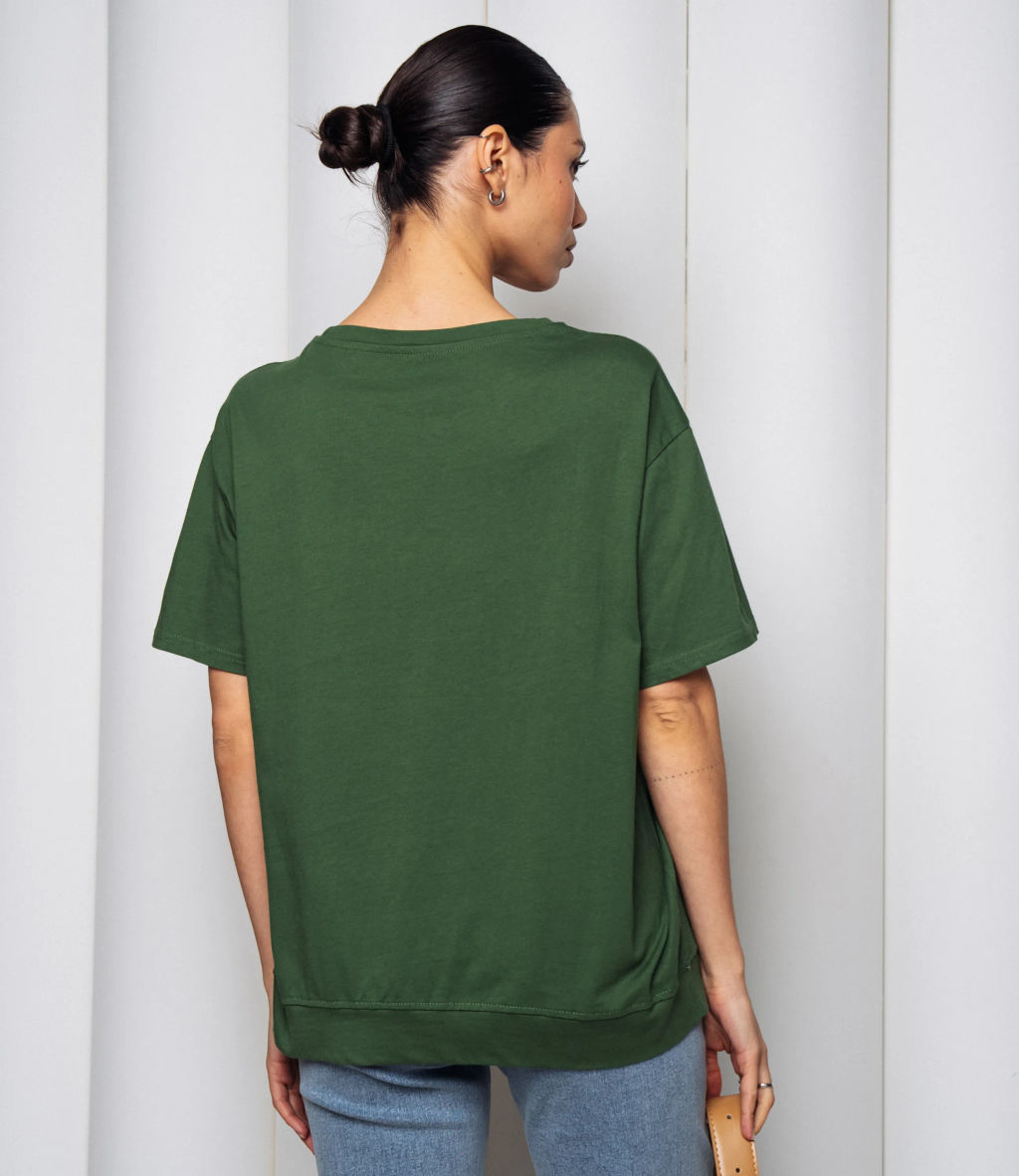 Футболка #КТ1062 (2), зелёный - Dommod фото 3