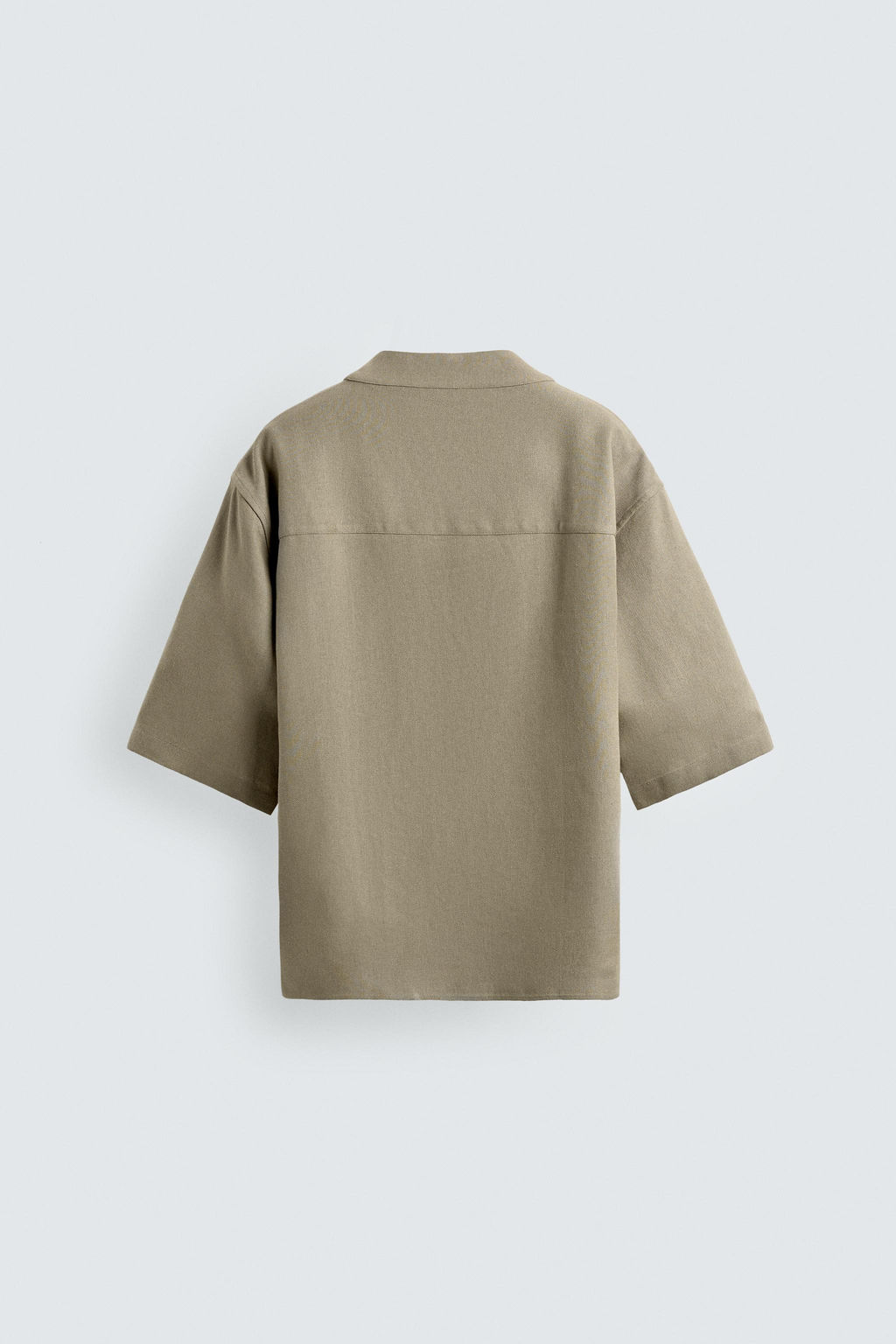 CAMISA RELAXED FIT VISCOSA - C??AMO / Vis?n - Zara фото 8