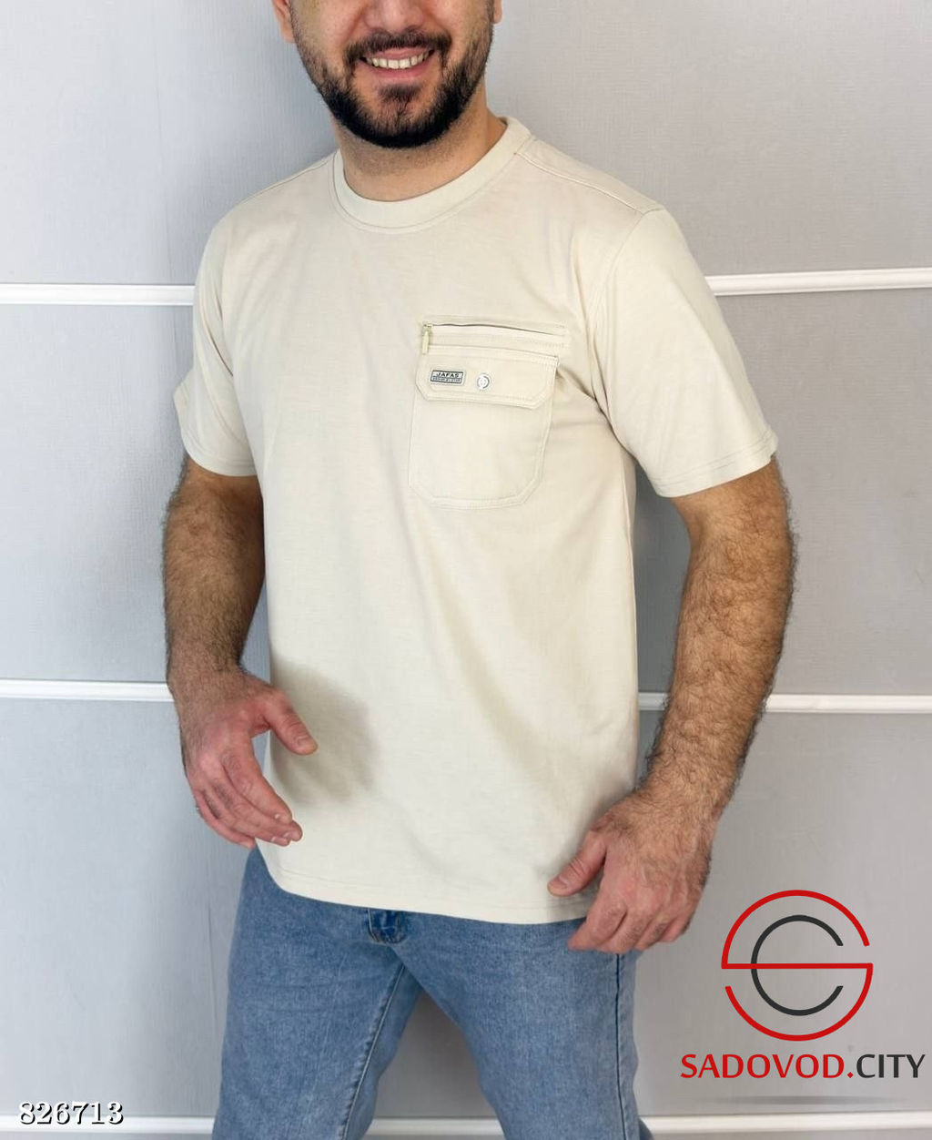 Футболка мужская из хлопка