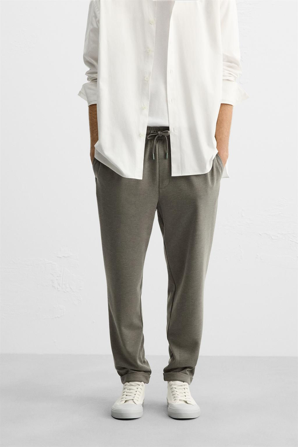 COMFORT REGULAR FIT TROUSERS - Zara фото 27