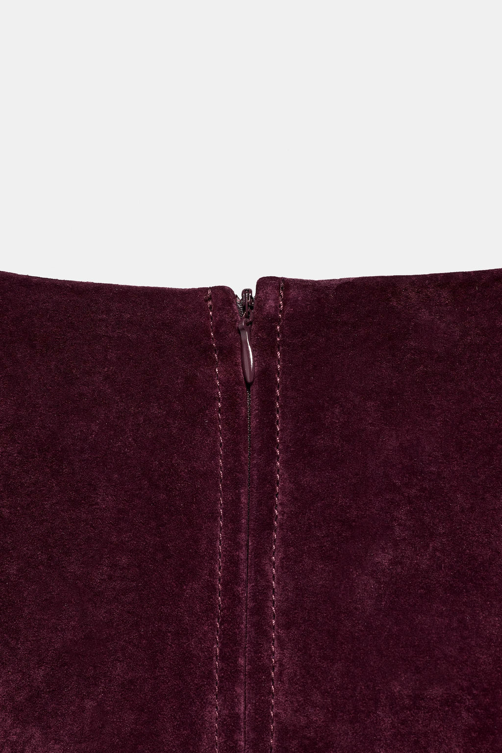 100% LEATHER SUEDE SHORT DRESS - Zara фото 11