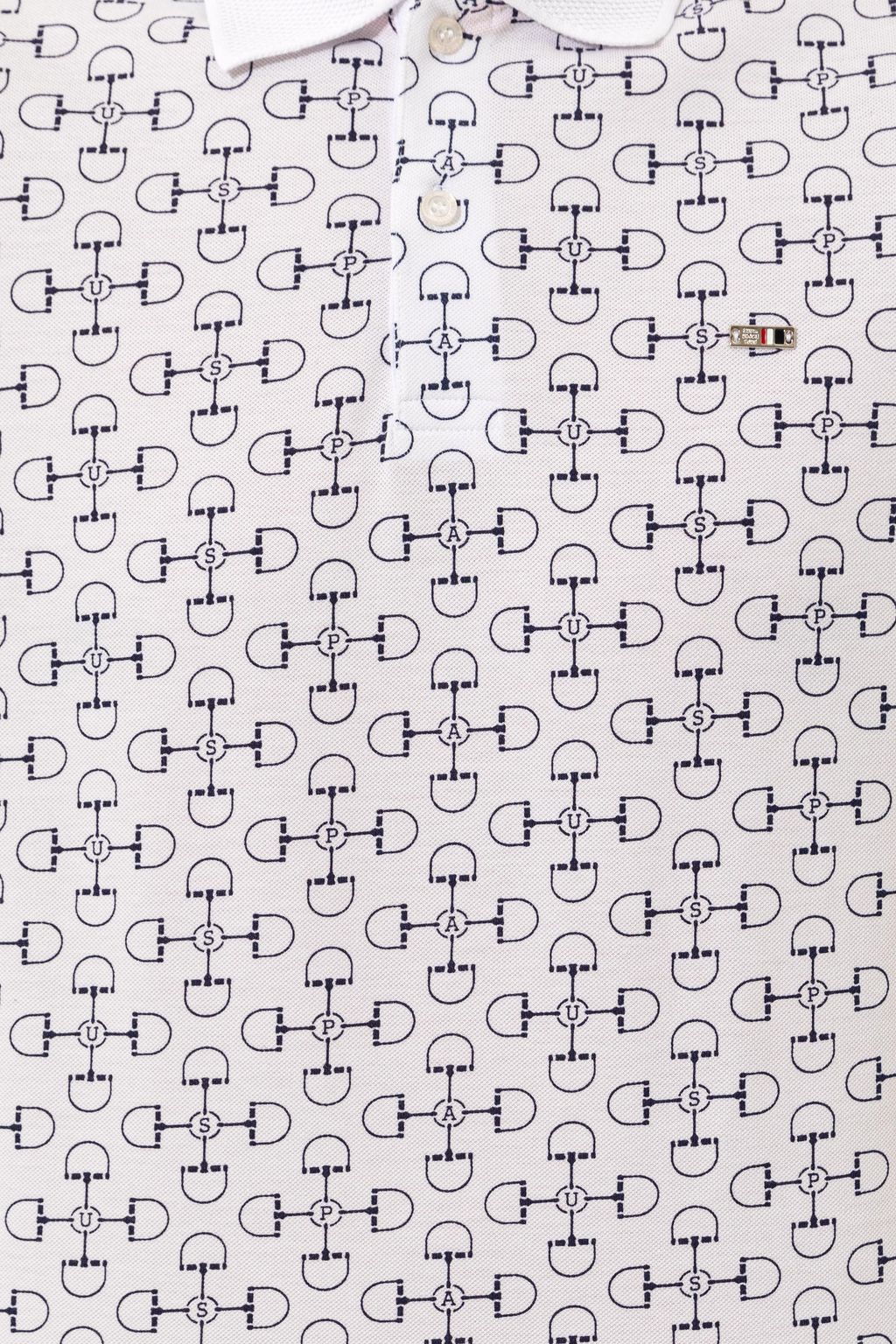 U. S. Polo Assn Мужская белая футболка с воротником-поло - U.s. polo assn фото 6