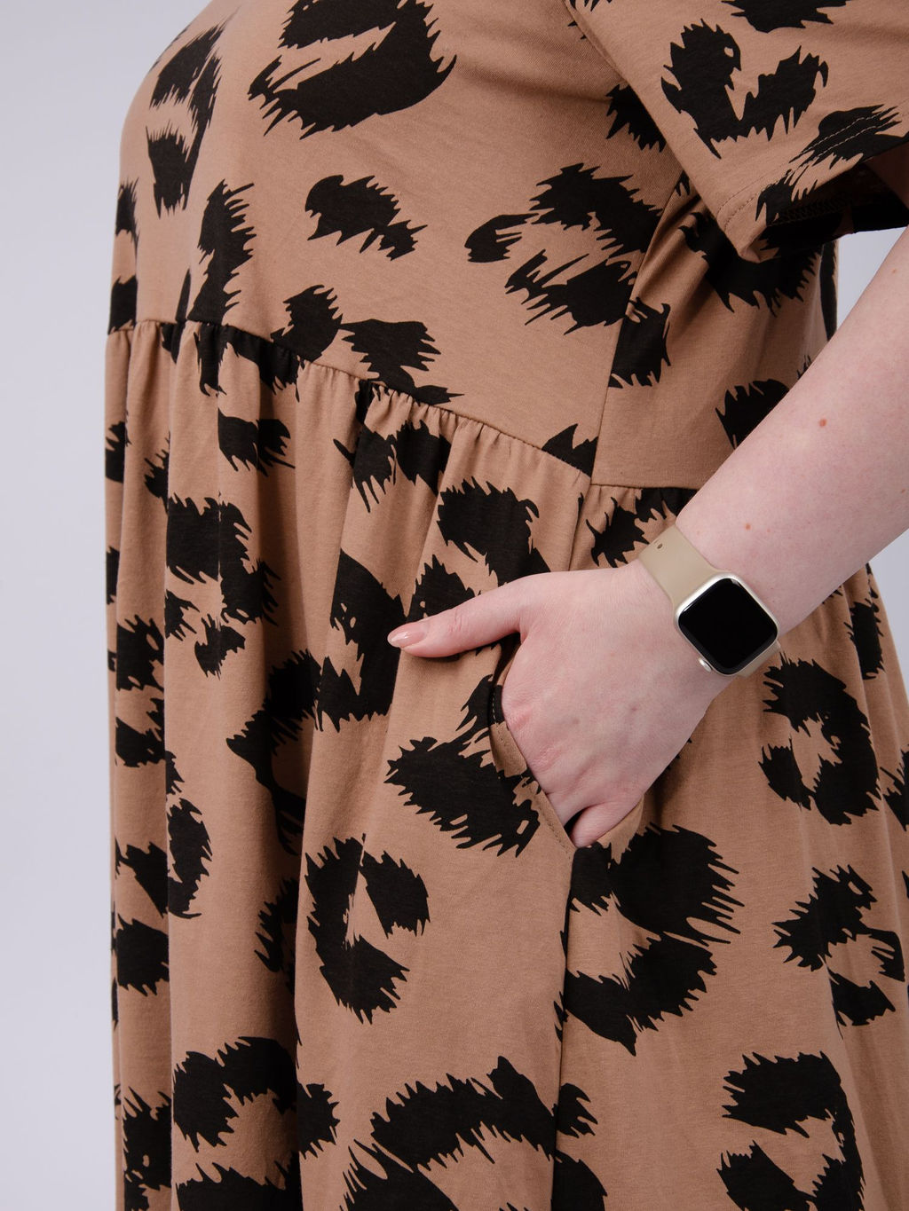 Платье "Диона 7" кофе, трикотаж