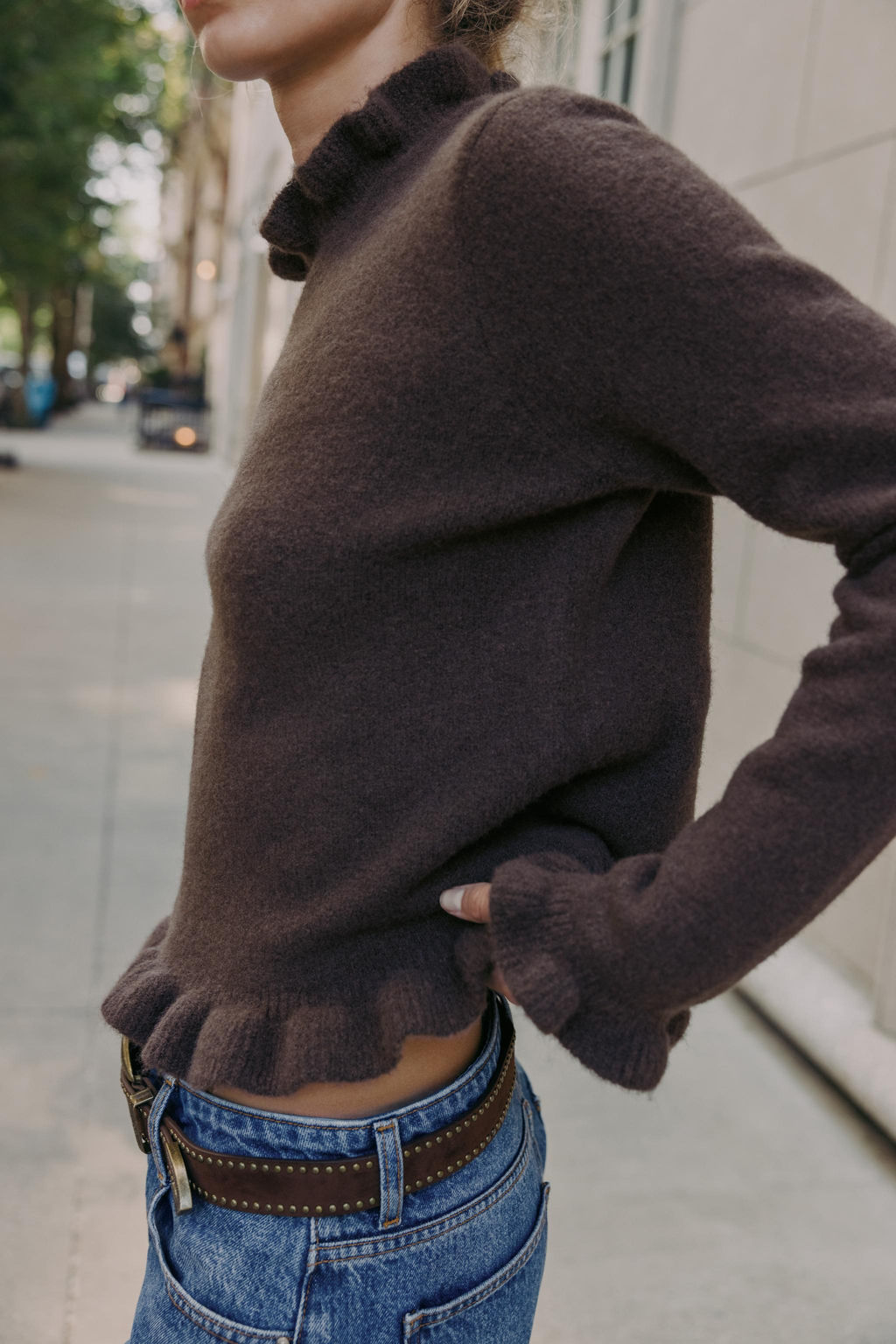 RUFFLE KNIT SWEATER - Zara фото 3