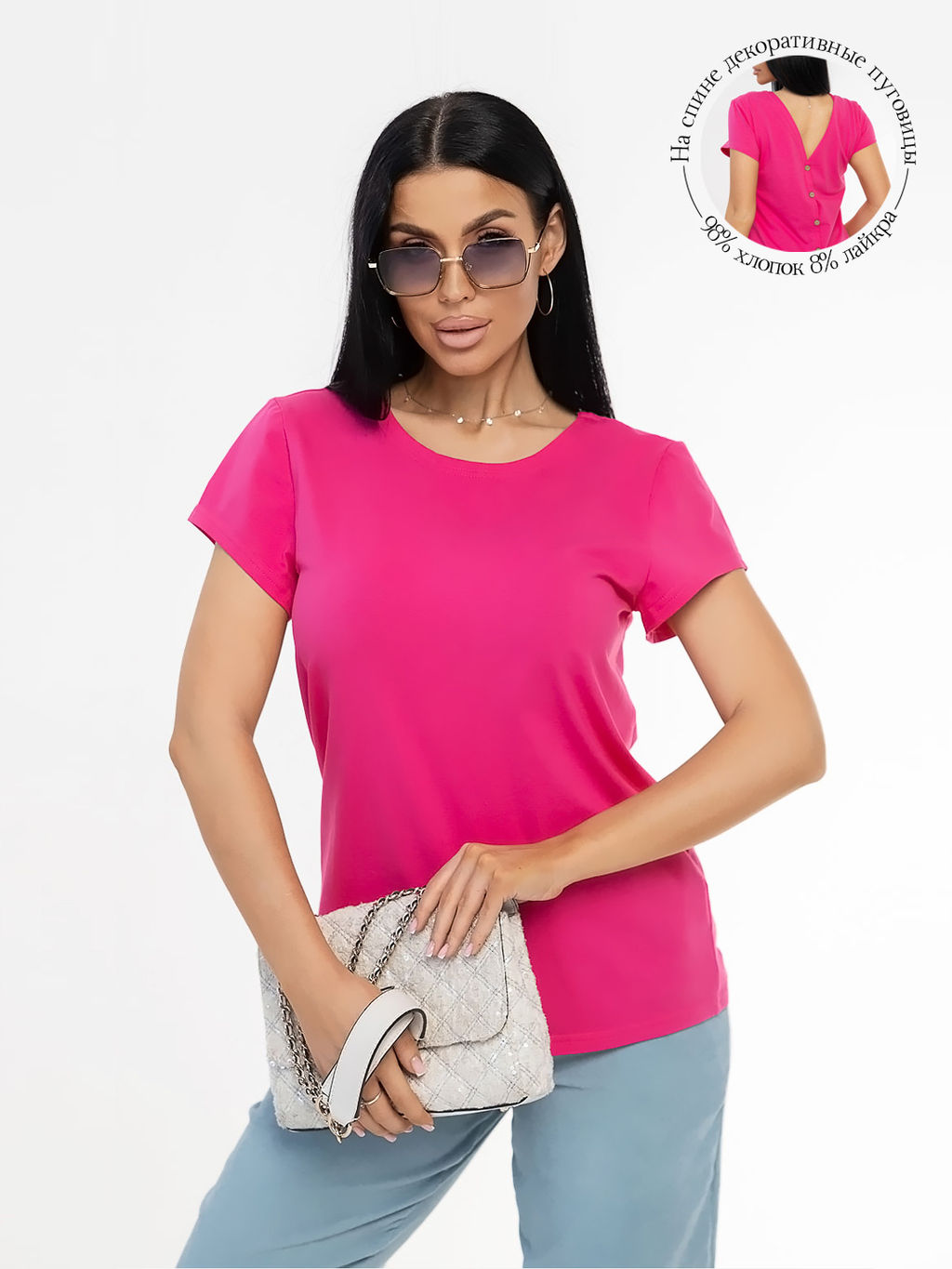 Футболка с пуговками - Барболета фото 77