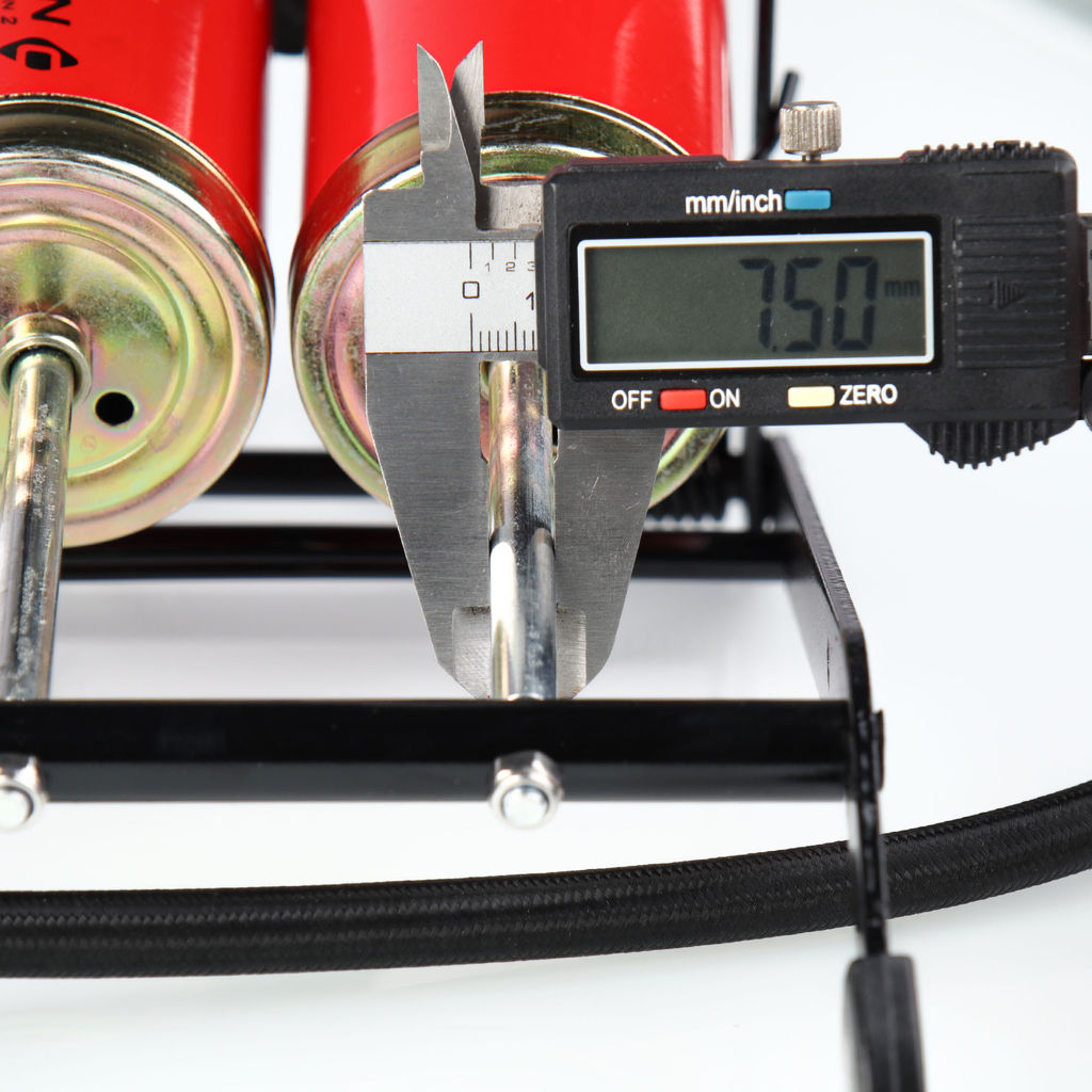 Насос ножной с манометром COMIRON FUJIN 2, стальной корпус, два поршня 55*110мм., вес 1,2 кг. /уп 10/ - Галеонтрейд фото 22