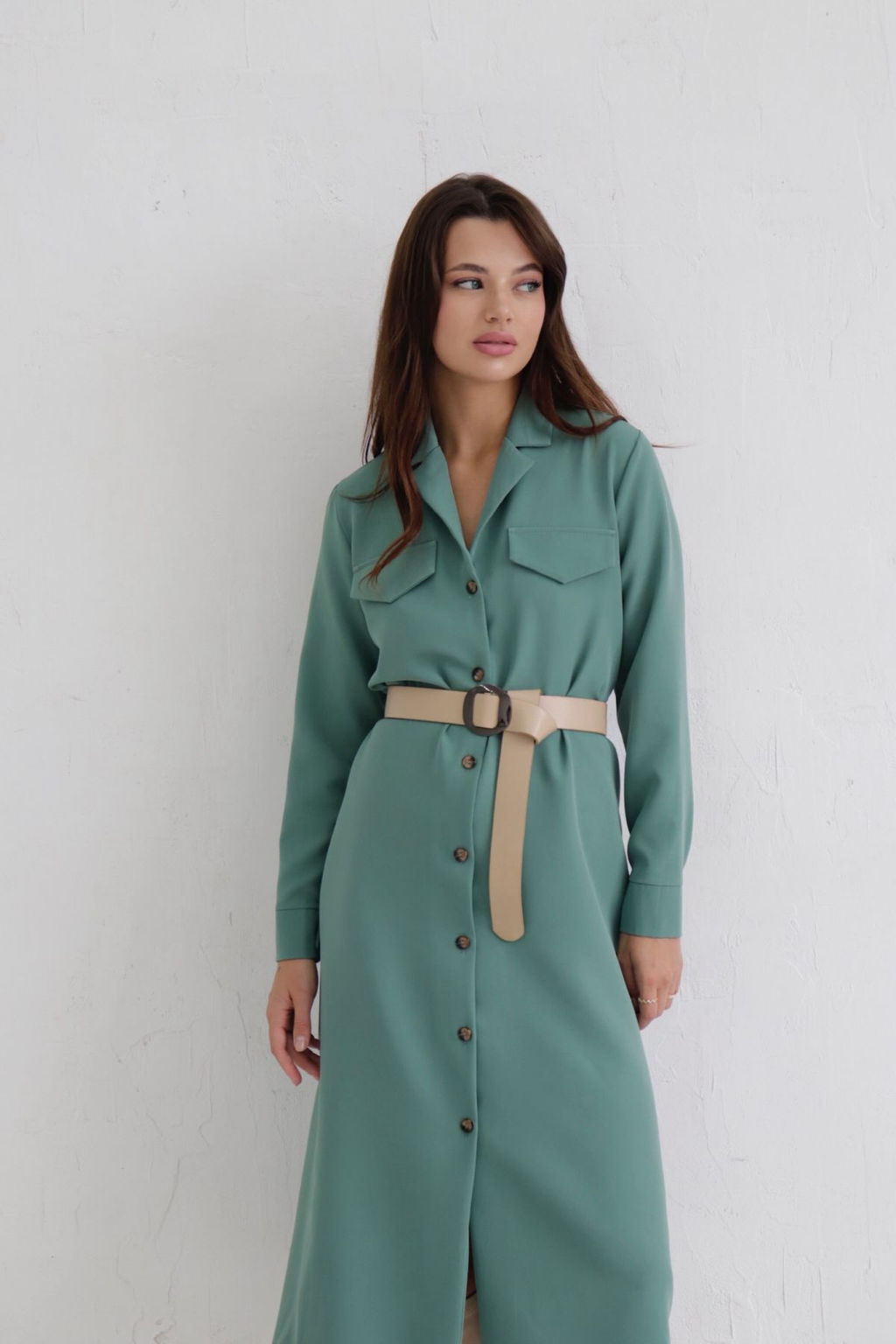 Платье-рубашка с английским воротником - Martichelli фото 71