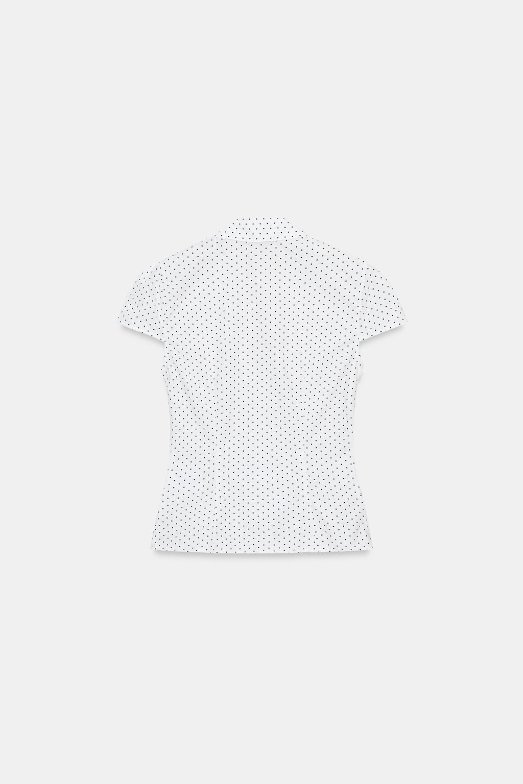 TOP POPEL?N FRUNCES / Blanco / Negro - Zara фото 7