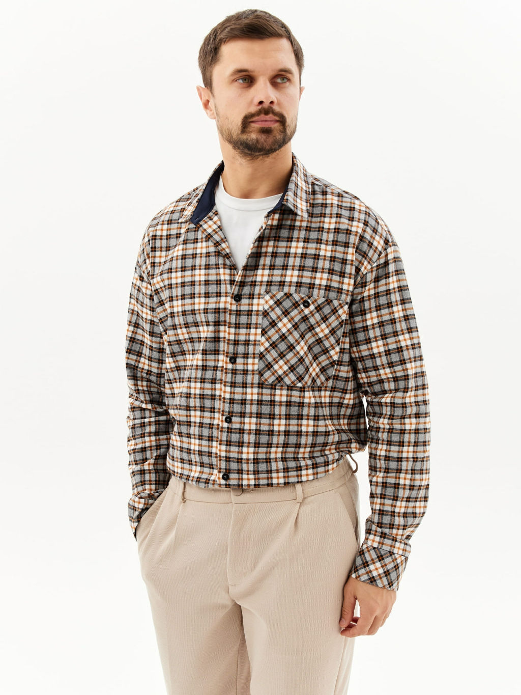 Сорочка мужская длинный рукав GREG S355/211/2025/1 фото 7