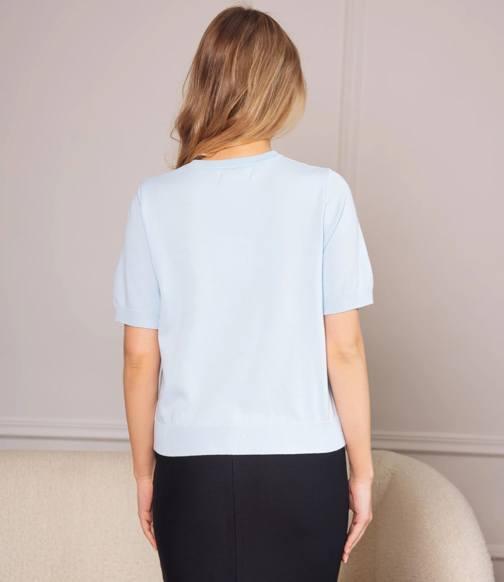 Футболка #ОКТ185001, голубой - Dommod фото 3