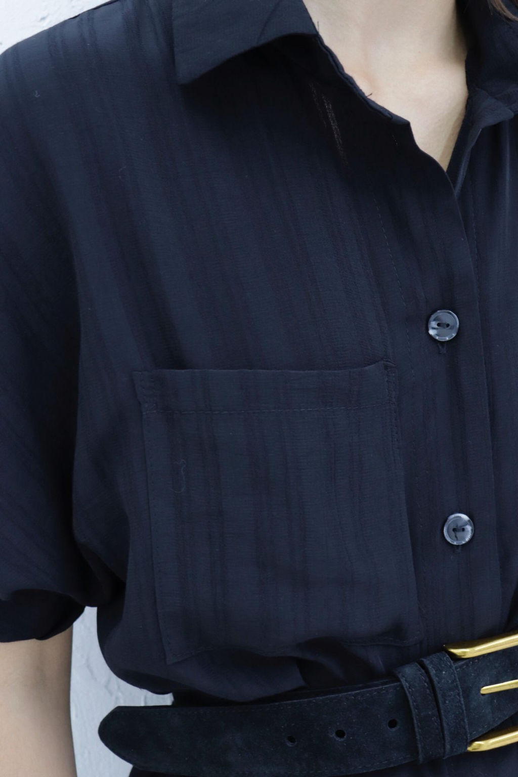 Платье-рубашка с объёмными рукавами - Martichelli фото 11