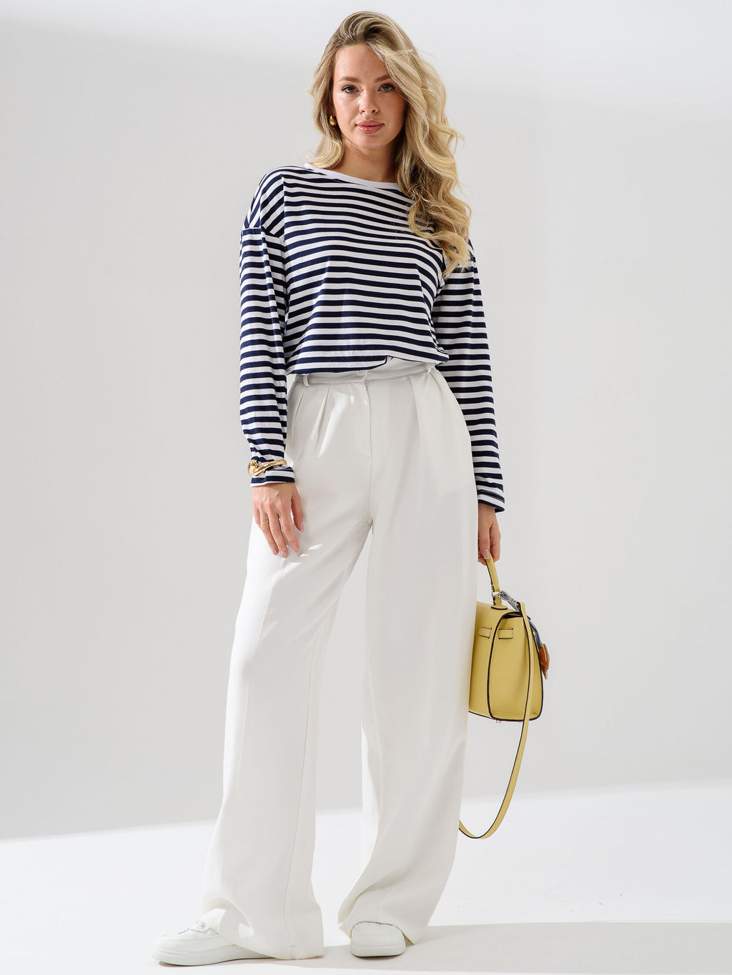 Лонгслив тельняшка 100% хлопок - Оптима фото 7