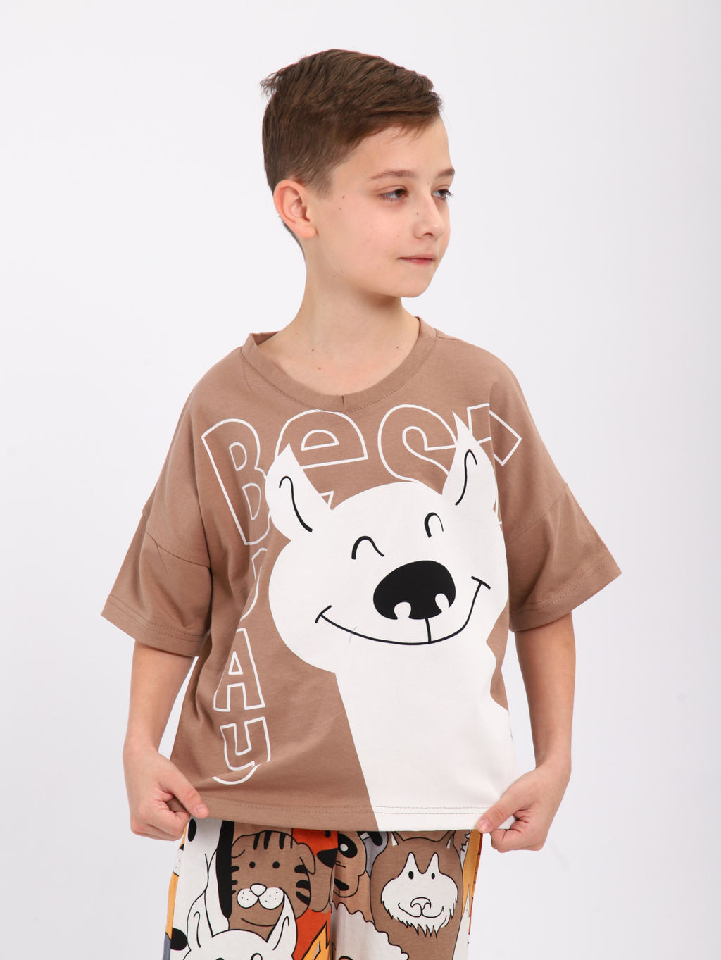 Пижама "Друзья" бежевый