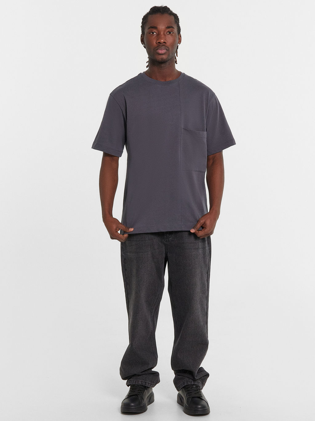 Футболка мужская серая графит 111936