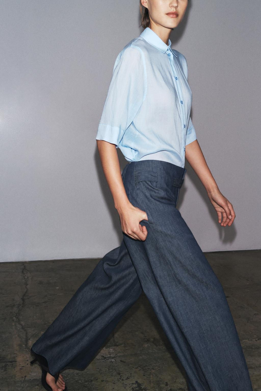 ZW COLLECTION RAMIE SHIRT - Zara фото 6