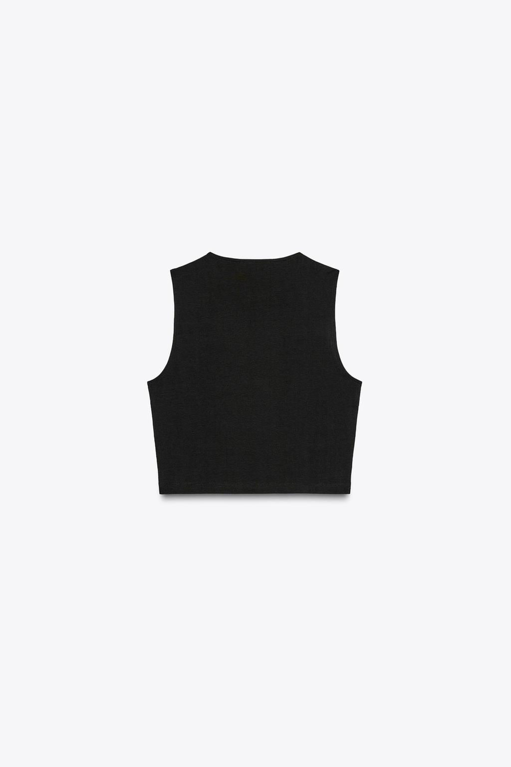 COTTON CROP TOP - Zara фото 15