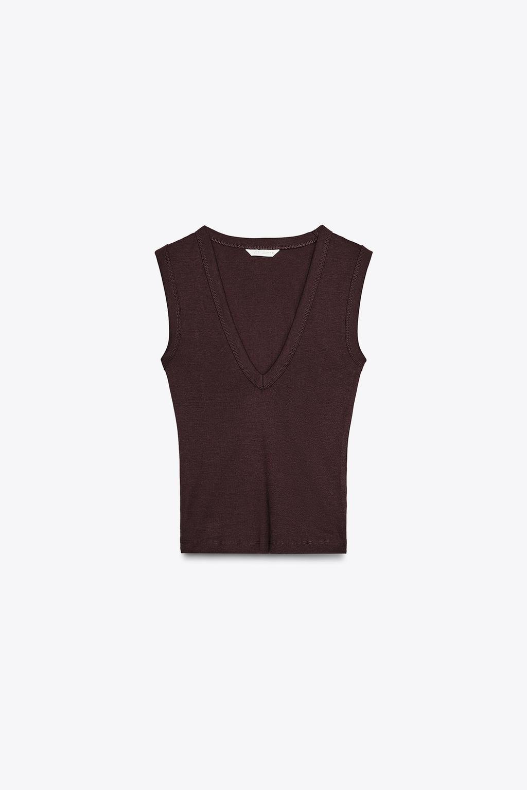 V-NECK TOP - Zara фото 17