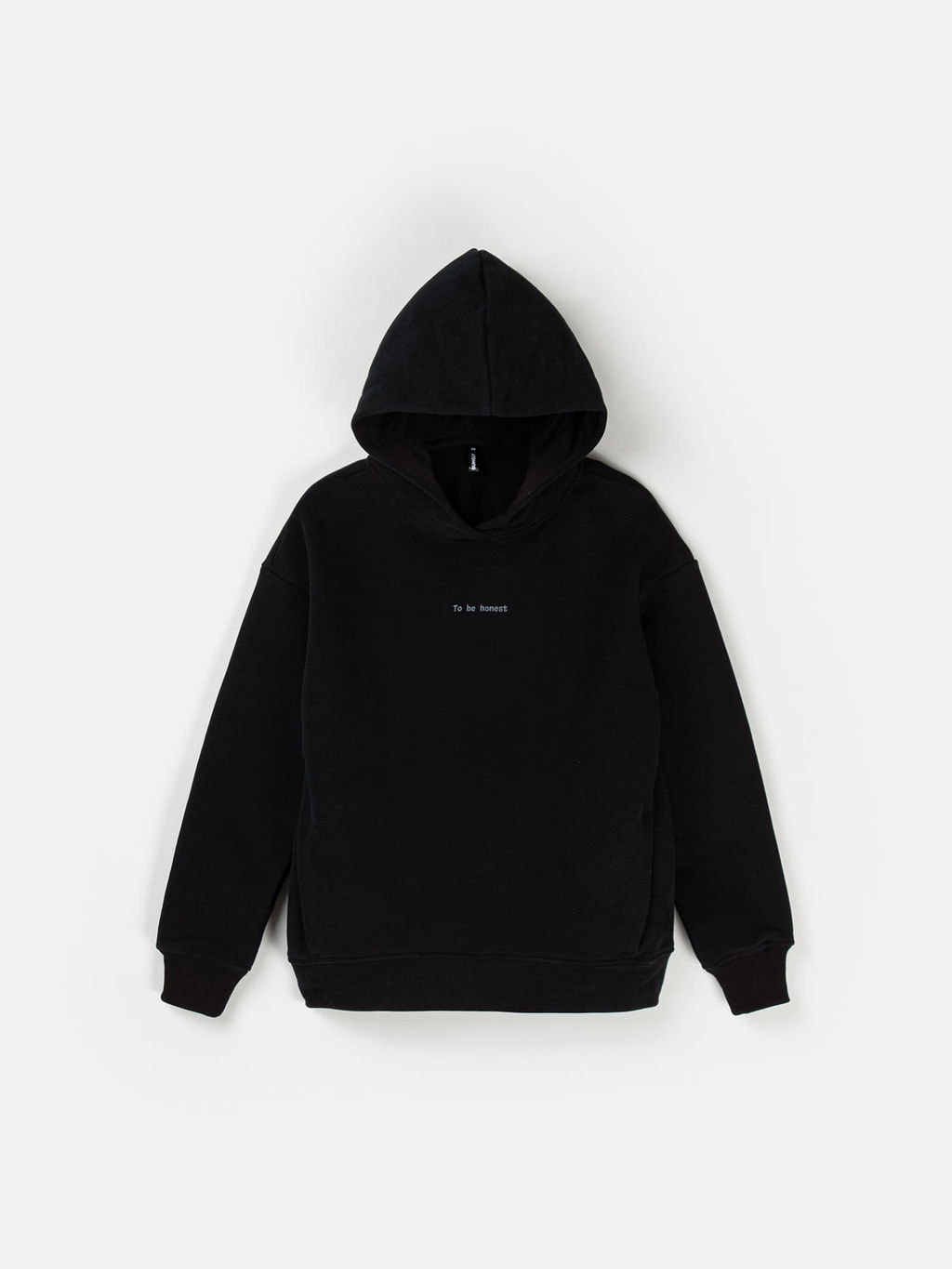 Худи с велюровым эффектом "Уголь" женское