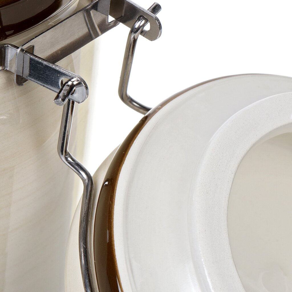 Банка для сыпучих продуктов, доломит, 0.55 л, с крышкой, , Левадия (419411) /DANIKS/  фото 5