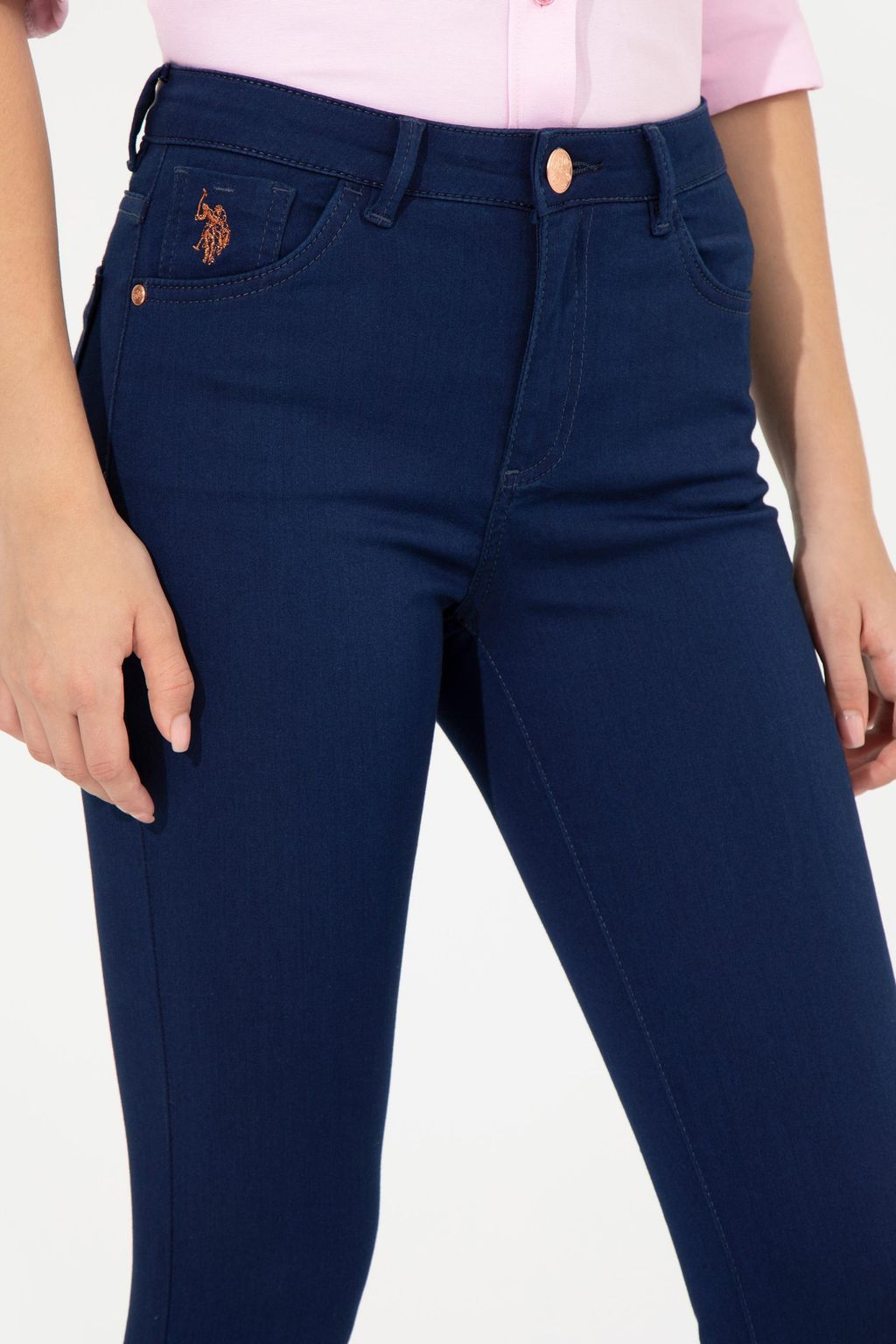 U. S. Polo Assn Женские темно-синие джинсовые брюки - U.s. polo assn фото 5