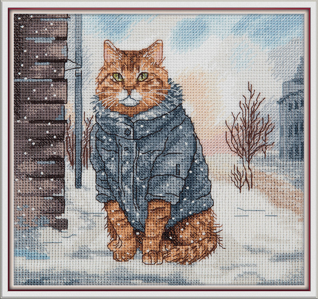 Набор для вышивания PANNA J-7500 Мартовский кот 16 х 16 см