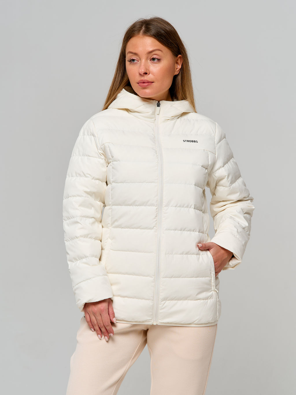 T3323-6 Пуховик стеганый женский - Strobbs фото 6