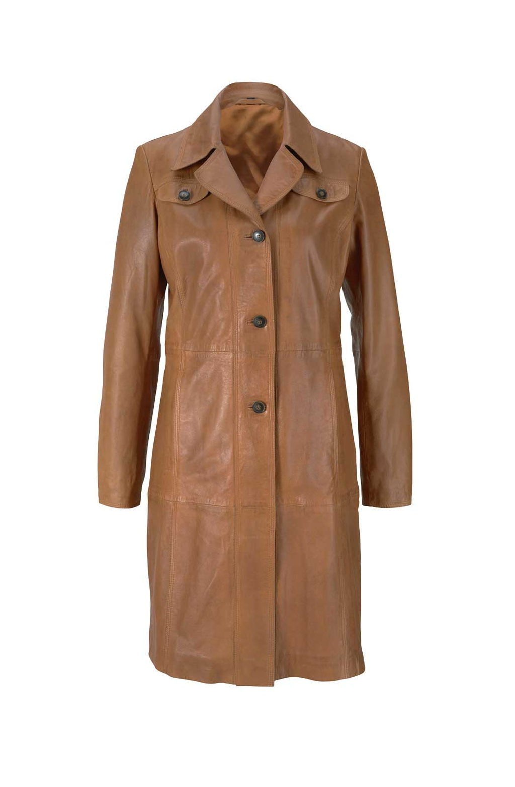 Кожаное пальто, нуга - Heine фото 2